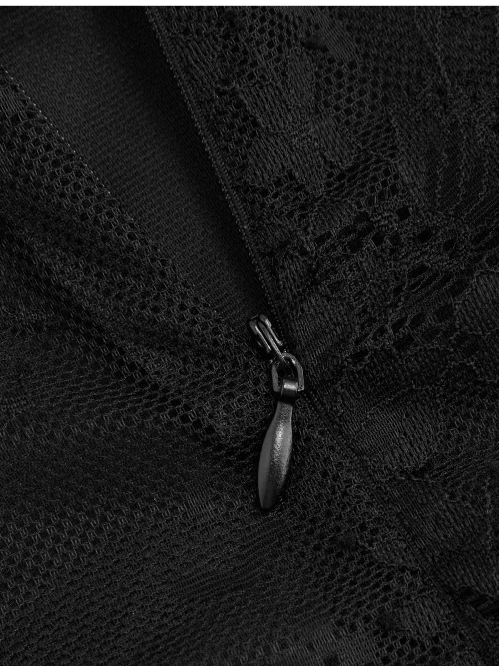 NWT CIDER Velvet Mandarin Collar Bubble Hem Lace Mini Dress - Picture 7 of 16